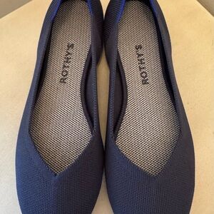 Rothy’s Women’s The Flat Round Toe Navy Ballet Flats Slip On